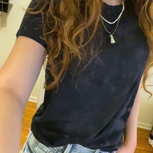 Ribbed tie-dye t-shirt